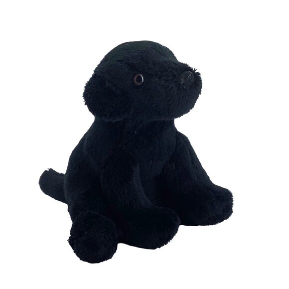 Douglas Cuddle Toys Black Lab Labrador Retriever Puppy Dog Plush Animal 5.5" - Picture 1 of 9